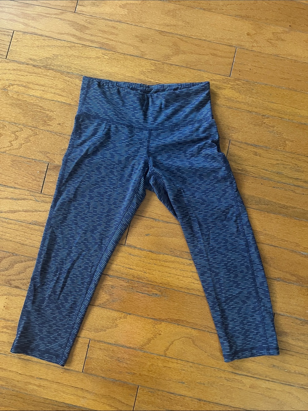 Champion Girls' Navy Space-Dye Capri Leggings